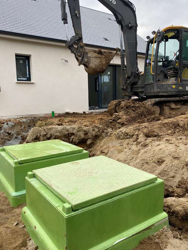 Une installation d'un filtre compact pour une maison neuve